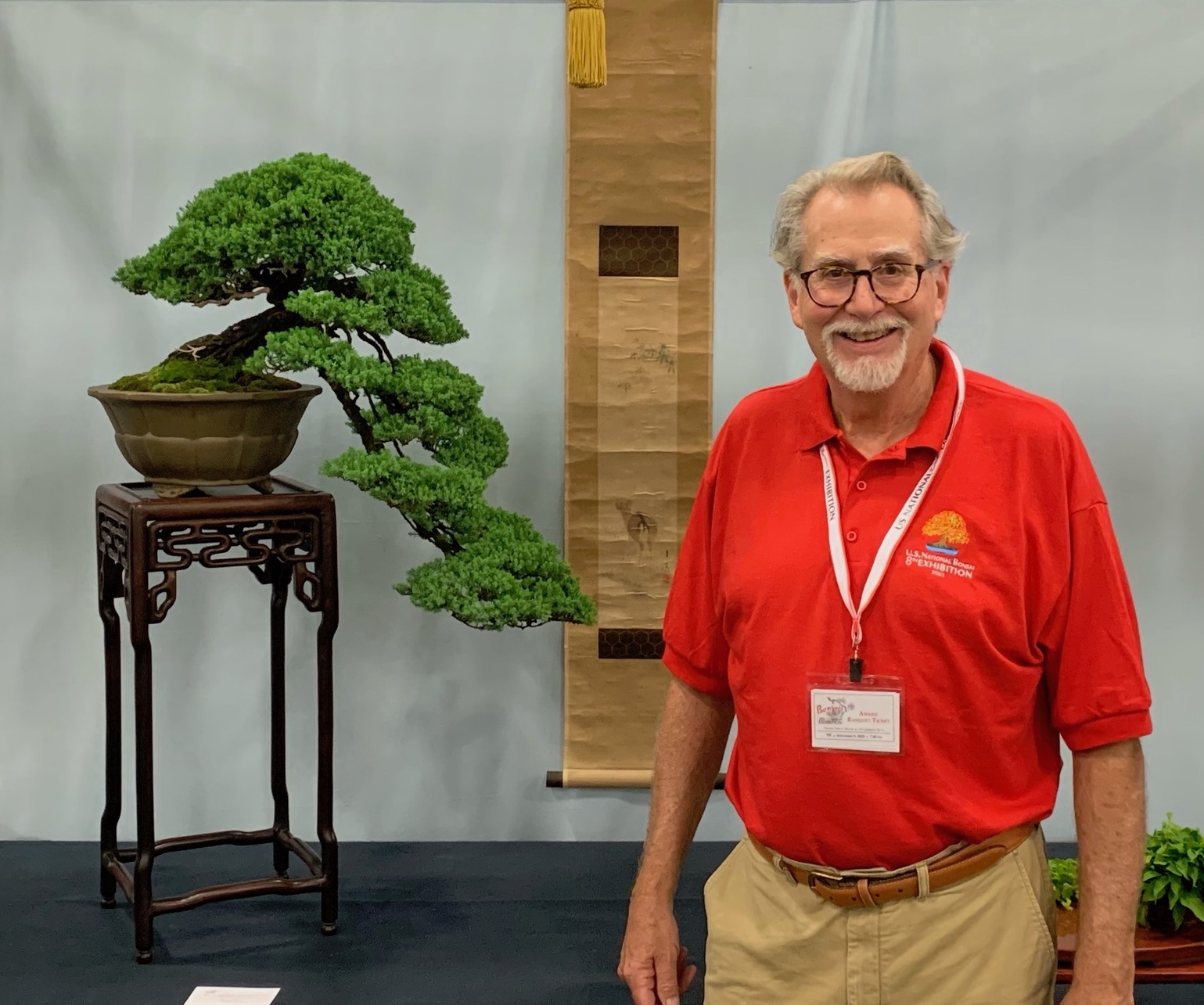 Mark Arpag at the U.S. National Bonsai Exhibition.